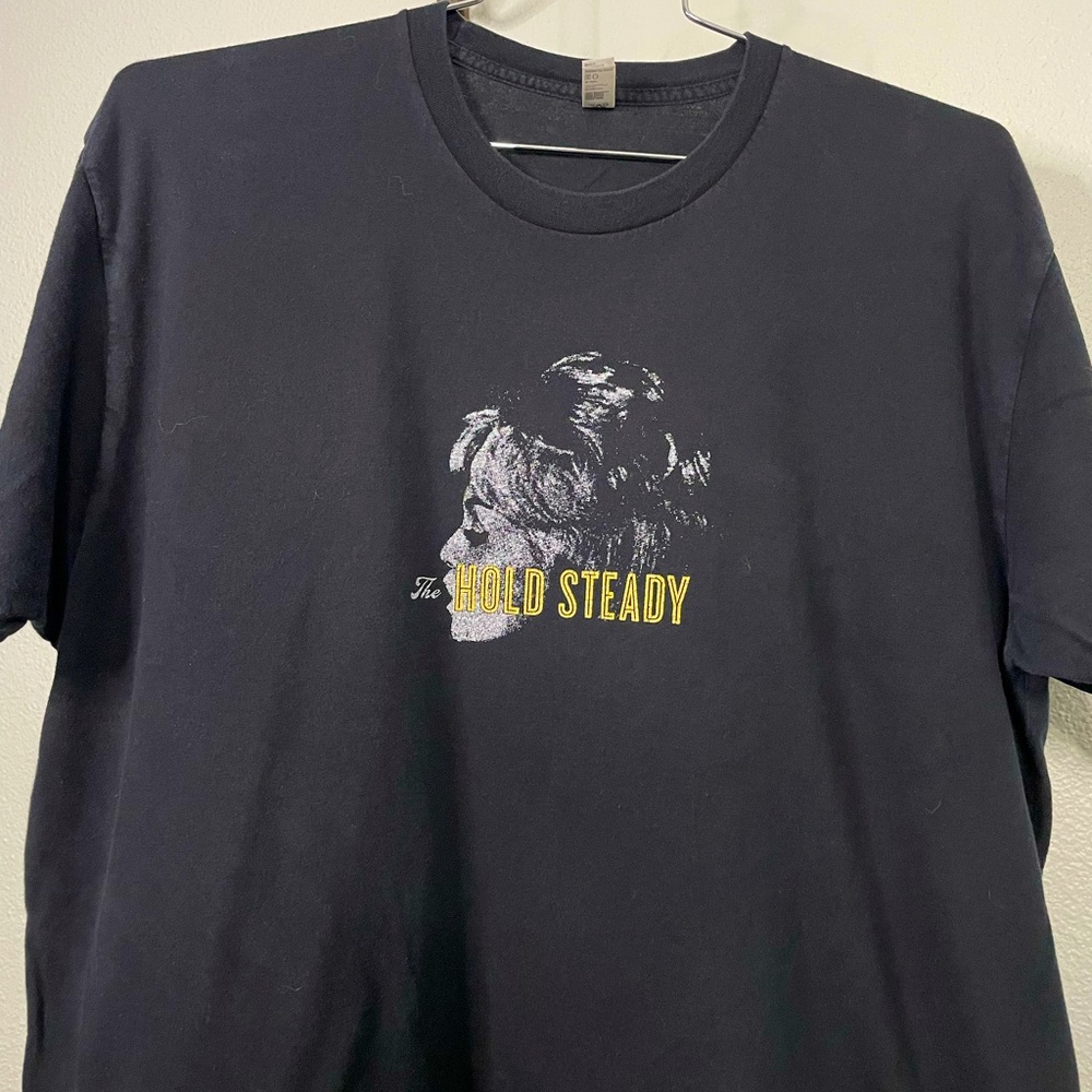 American Apparel black The Hold Steady graphic band tee sz XL *RARE*